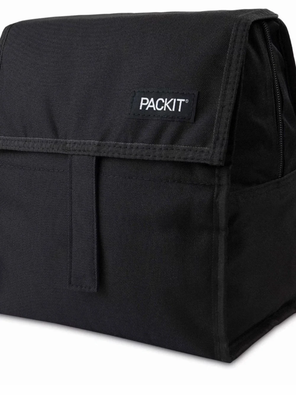 NWT PACKIT Freezable Lunch Bag - Black - Picture 3 of 3
